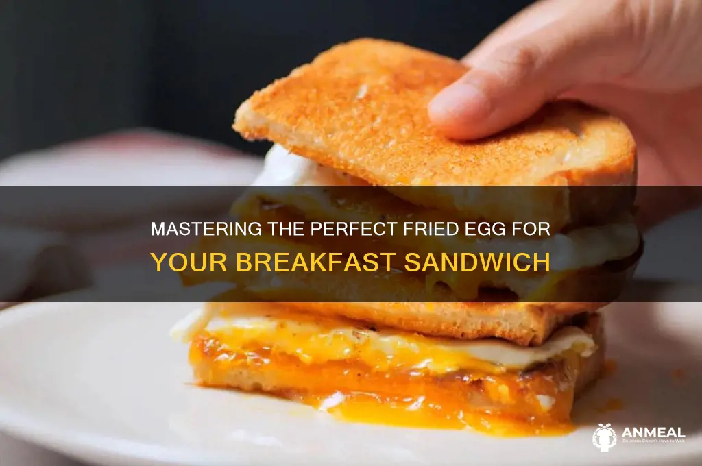 how to fry an egg for breakfast sandwich