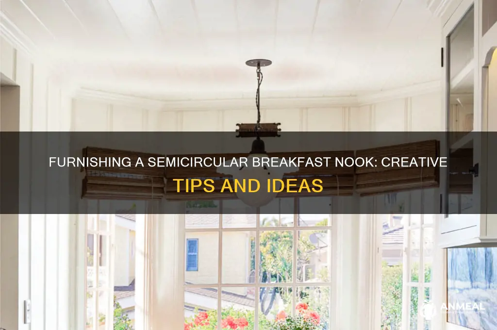 how to furnishsemicircular breakfast area