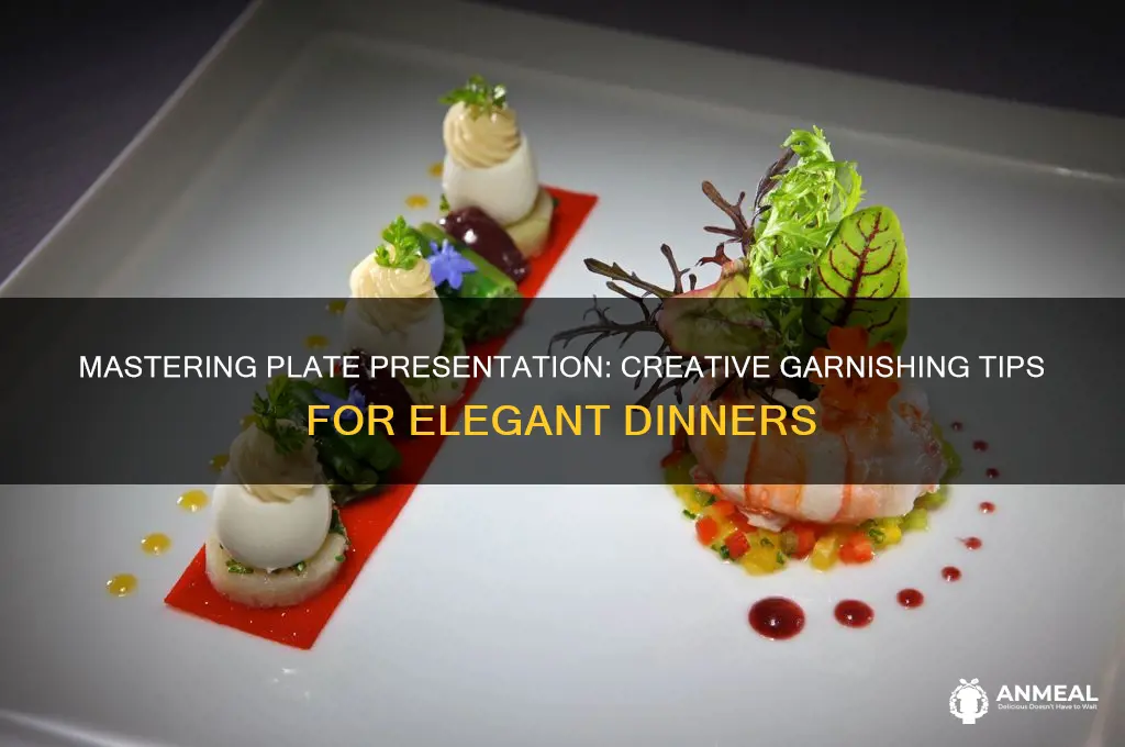 how to garnish a dinner plate