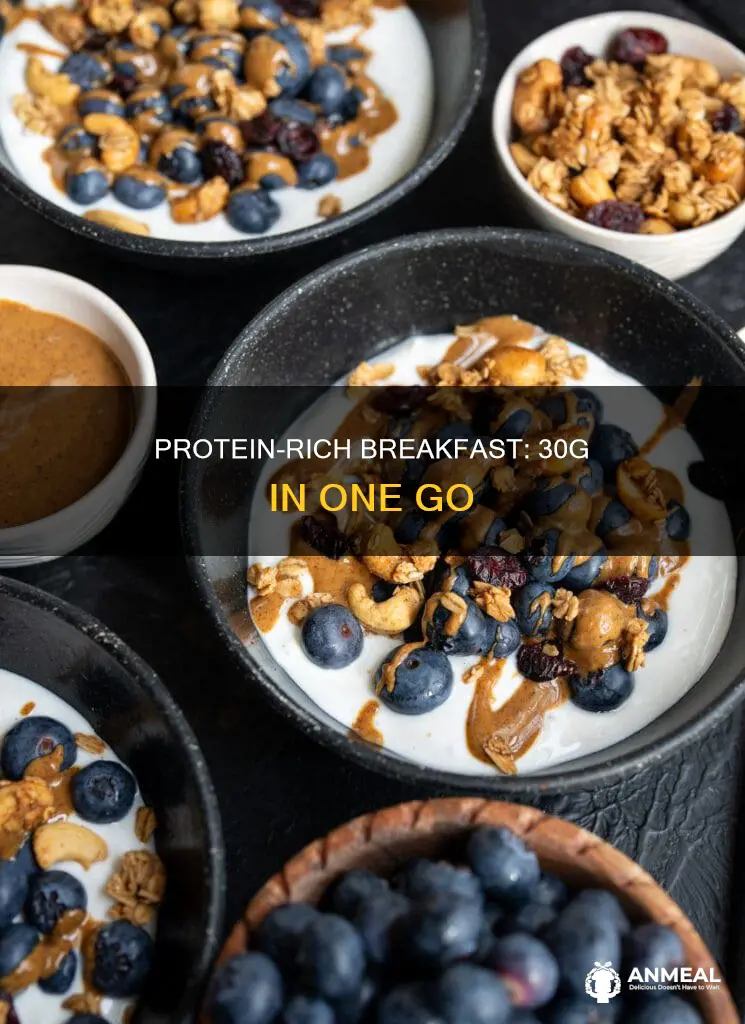 how to get 30g protein at breakfast