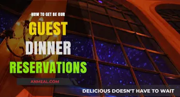 Secure Your Be Our Guest Dinner Reservations: Tips and Tricks