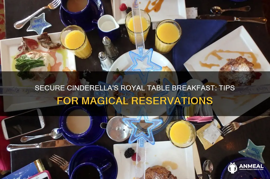 how to get breakfast reservations at cinderella