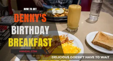 Celebrate Your Birthday with Denny's Free Breakfast: A Simple Guide