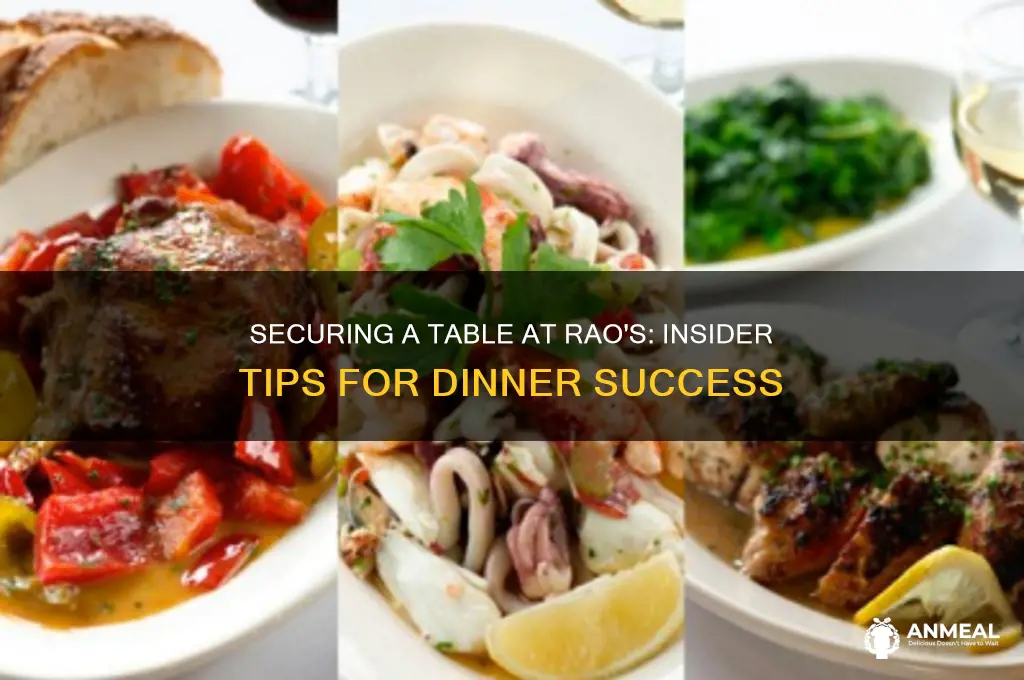 how to get dinner at rao