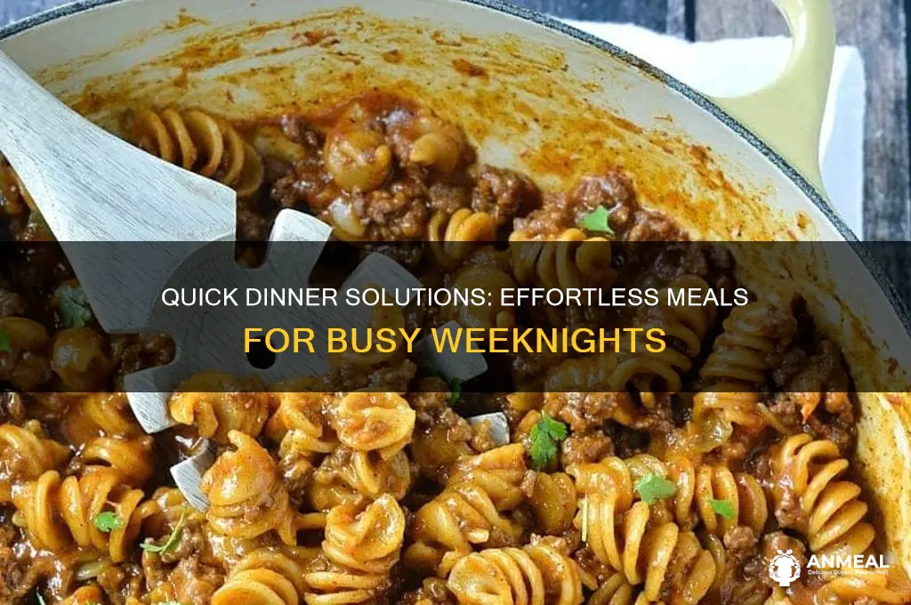 how to get dinner on the table fast