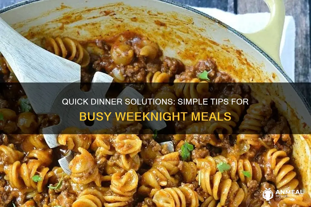 how to get dinner on the table