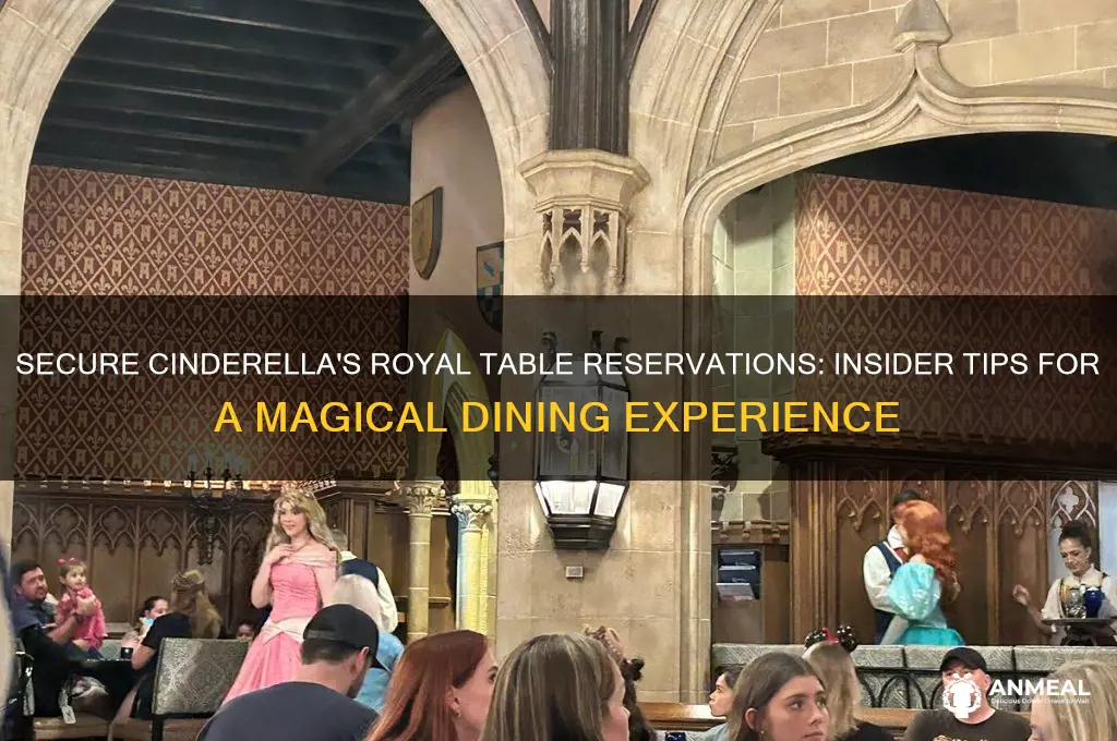 how to get dinner reservations at cinderella