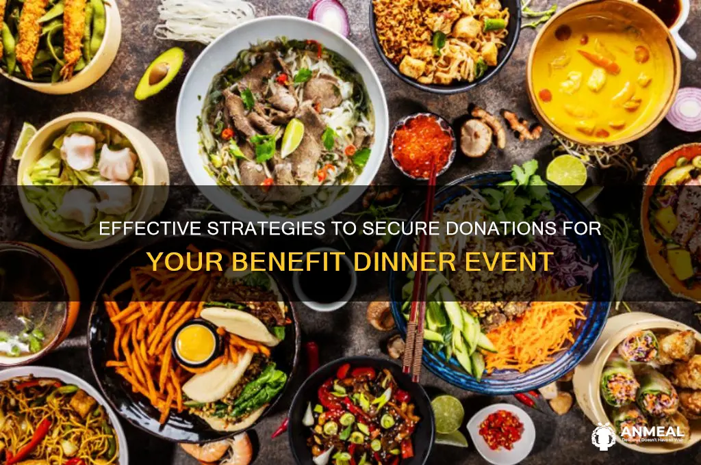 how to get donations for a benefit dinner