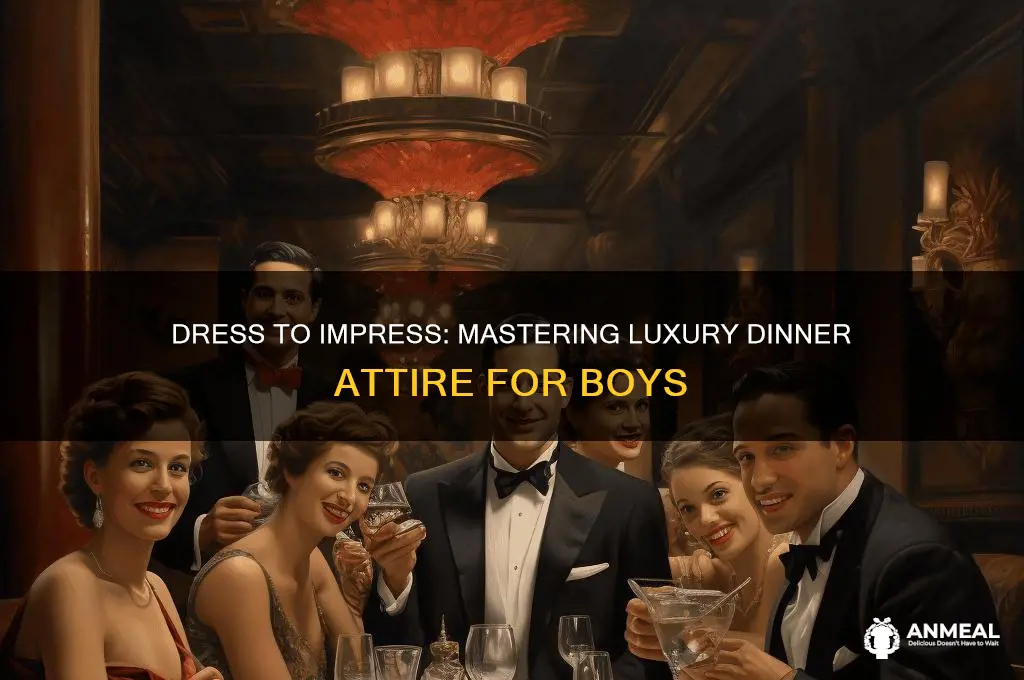 how to get dressed for a luxury dinner boy
