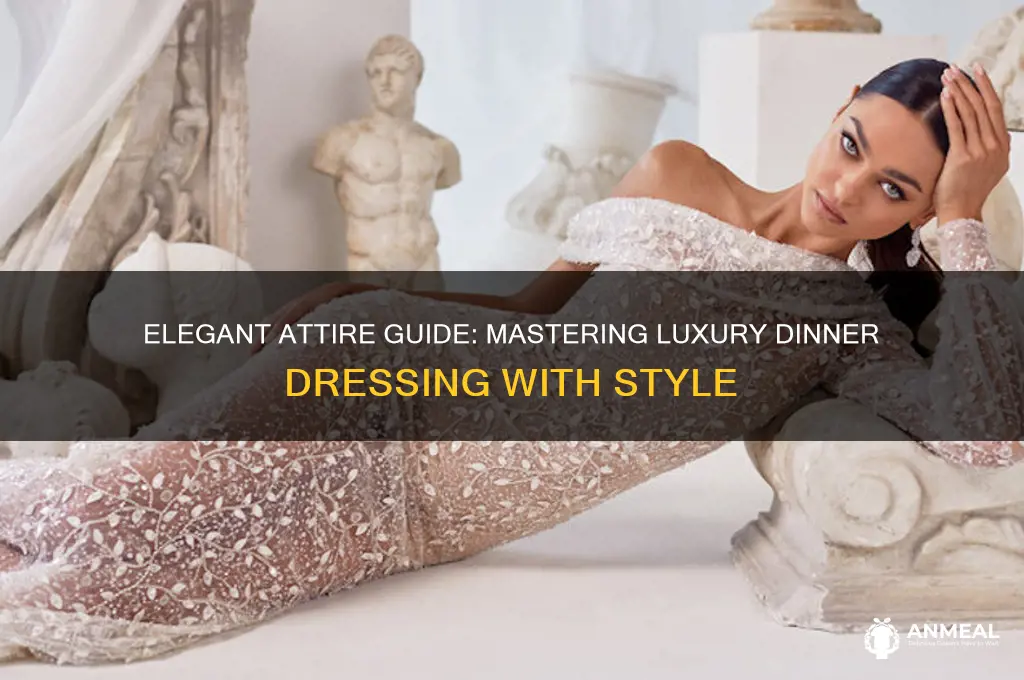 how to get dressed for a luxury dinner