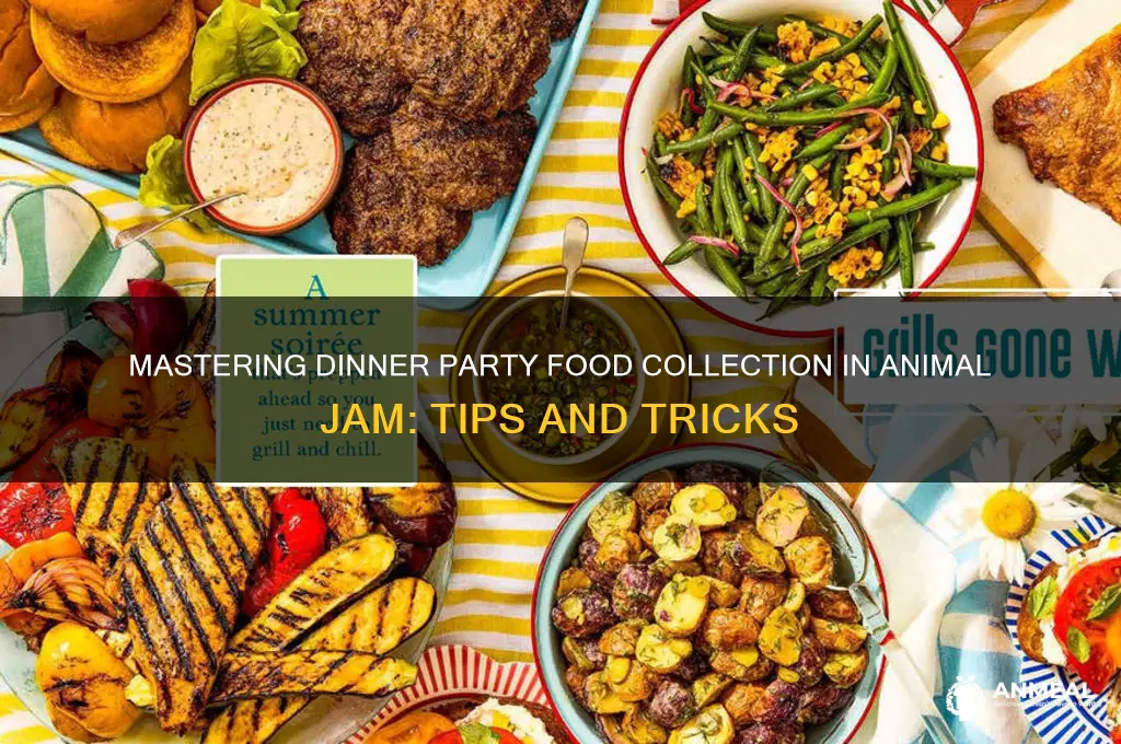 how to get food at dinner party in animal jam
