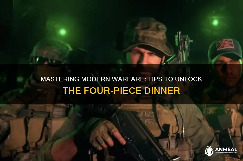 how to get four piece dinner modern warfare