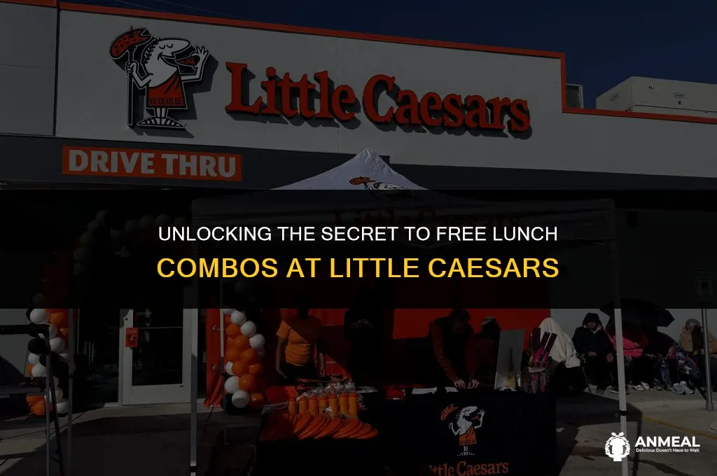 how to get free lunch combo at little caesars