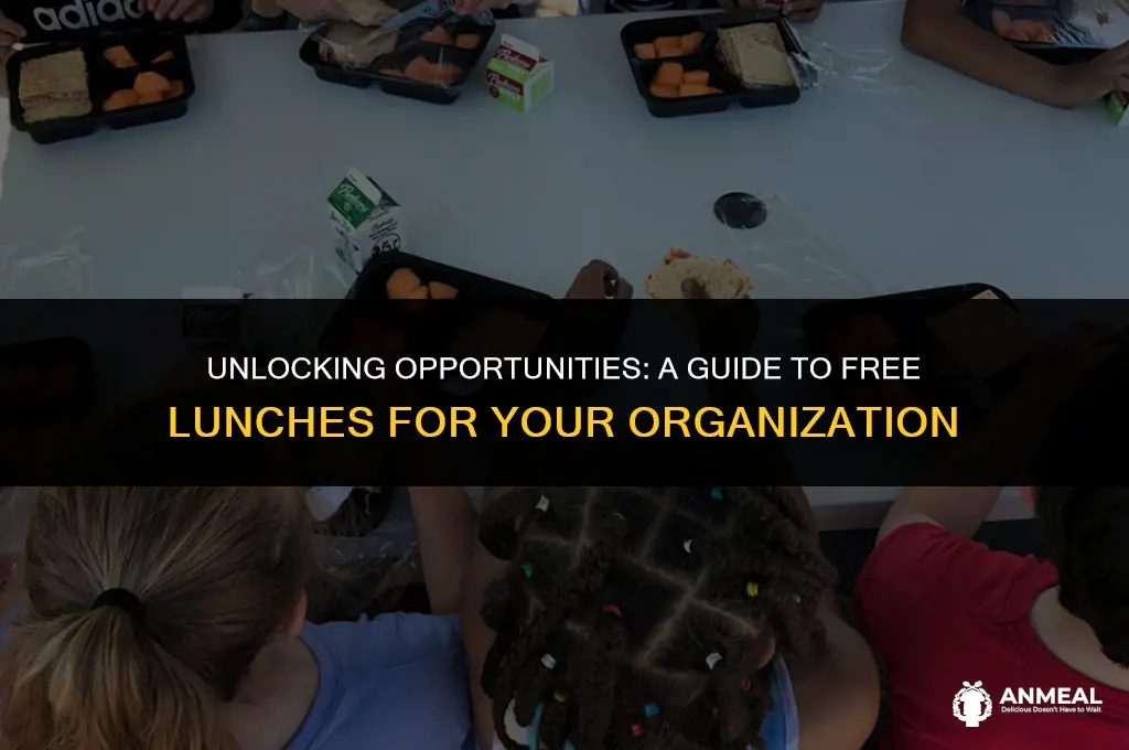 how to get free lunch for organization