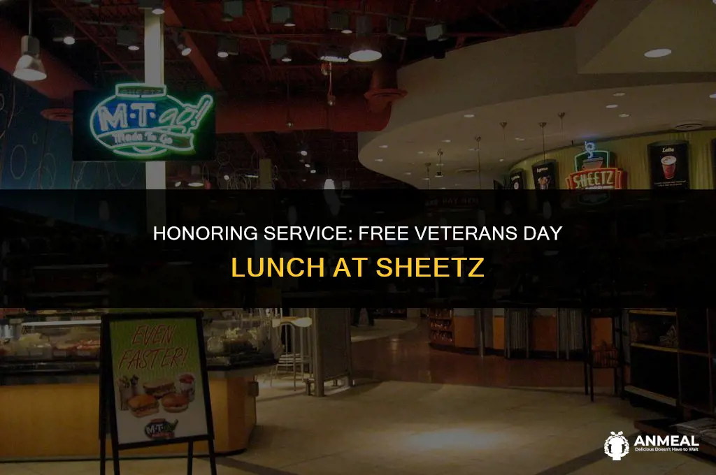 how to get free veterans day lunch at sheetz