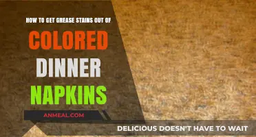Effective Grease Stain Removal Tips for Colored Dinner Napkins