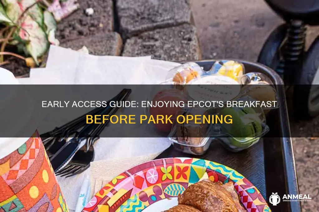 how to get in epcot for breakfast before opening