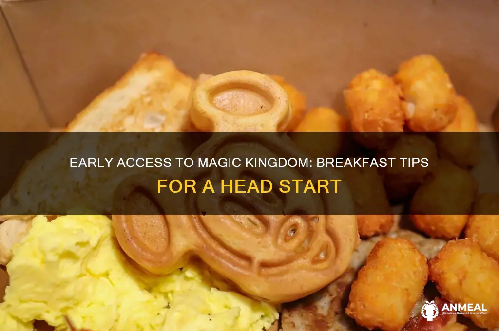 how to get into magic kingdom early for breakfast