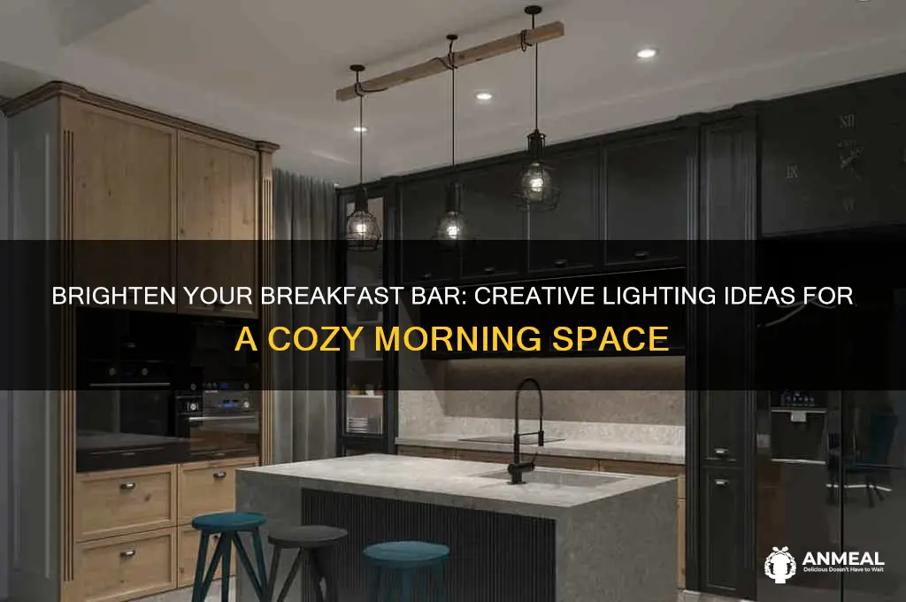 how to get light over breakfast bar
