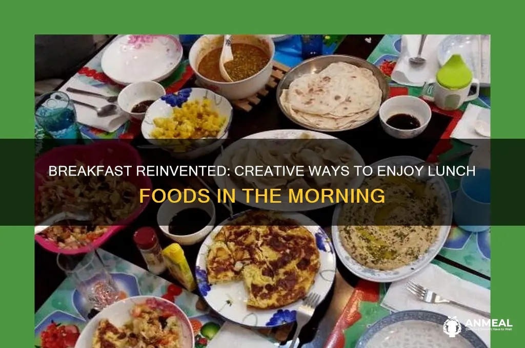 how to get lunch food for breakfast