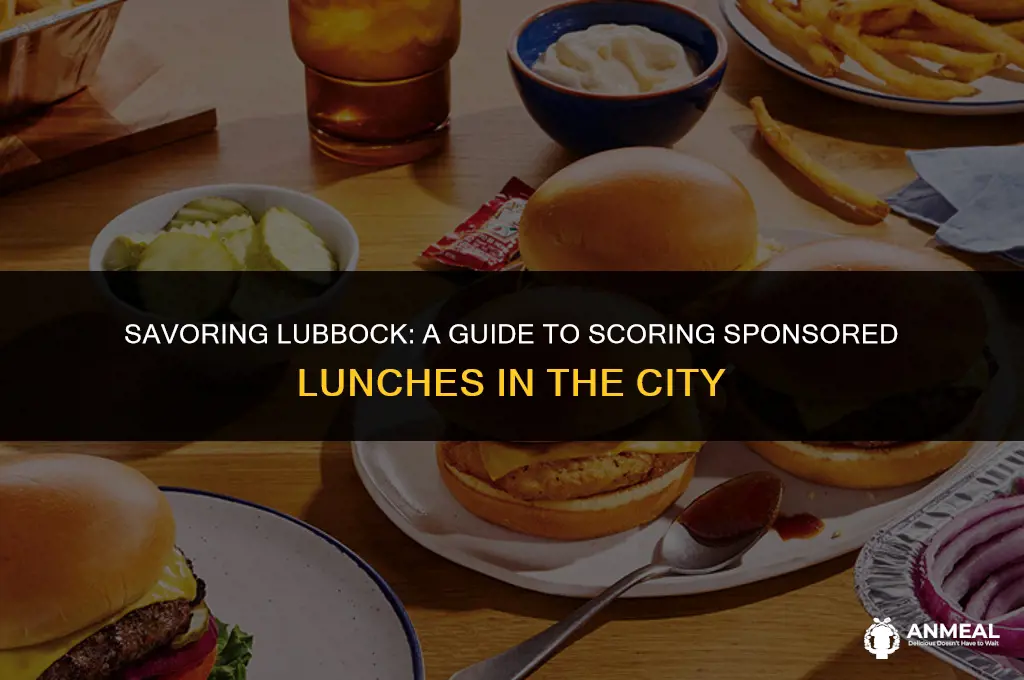 how to get lunch sponsored in lubbock