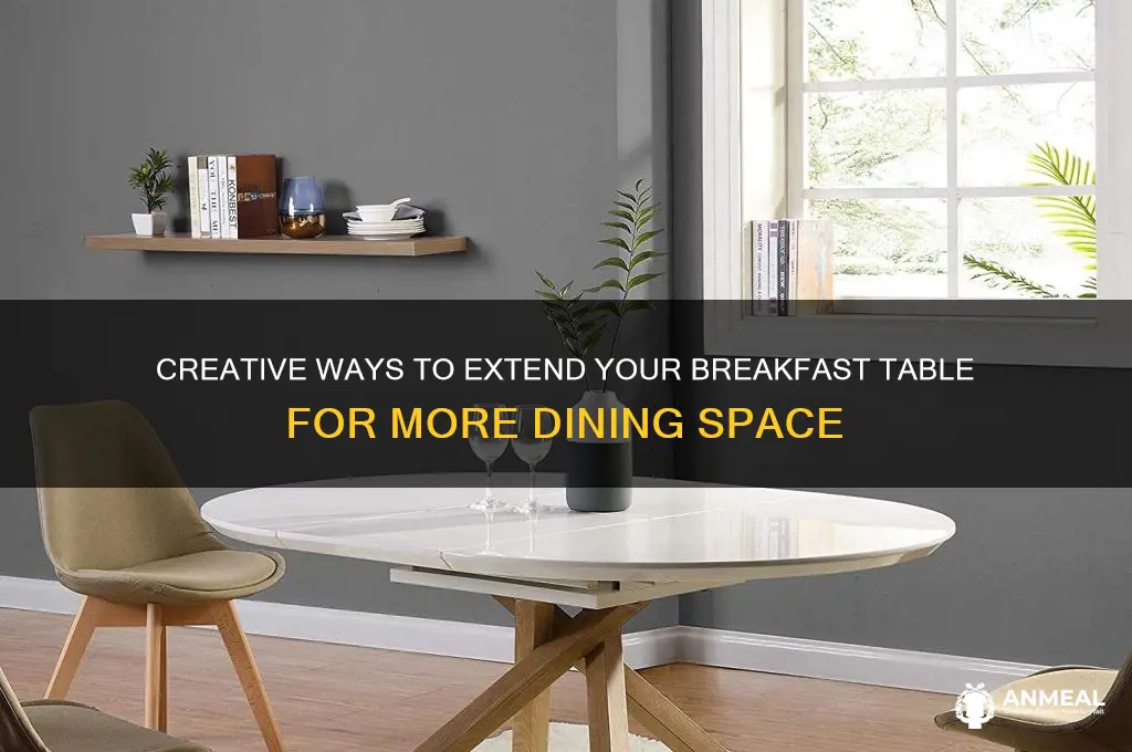 how to get my breakfast table extended