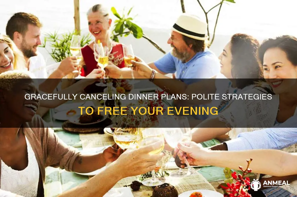 how to get out of dinner plans