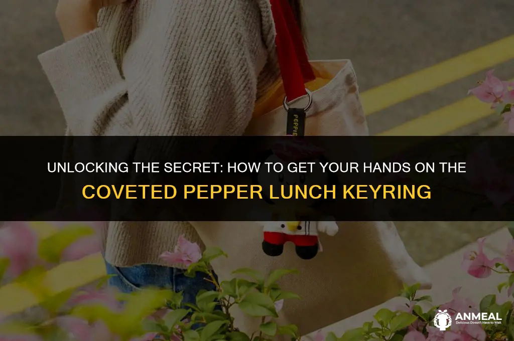 how to get pepper lunch keyring