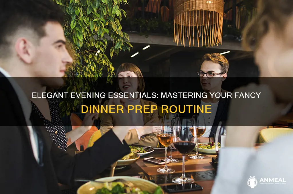 how to get ready for a fancy dinner