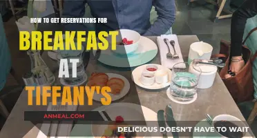 Securing Breakfast at Tiffany's Reservations: Tips and Tricks for Success