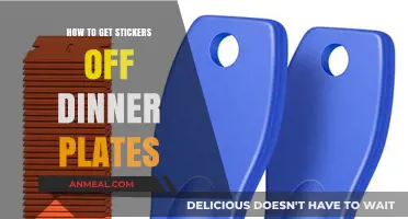 Effective Methods to Remove Stickers from Dinner Plates Easily