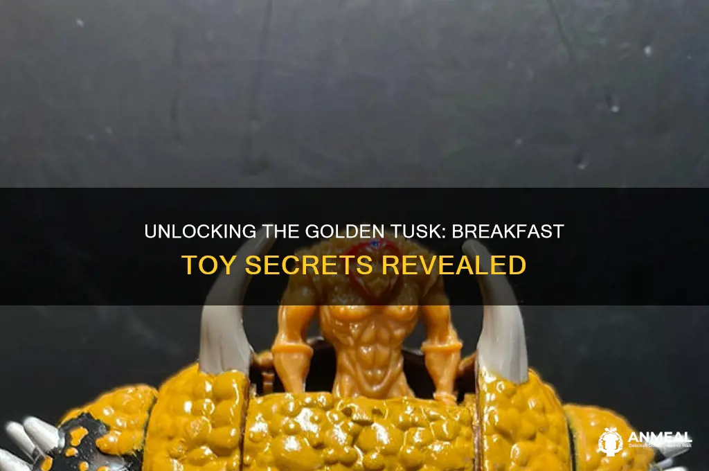 how to get the golden tusk in breakfast toy
