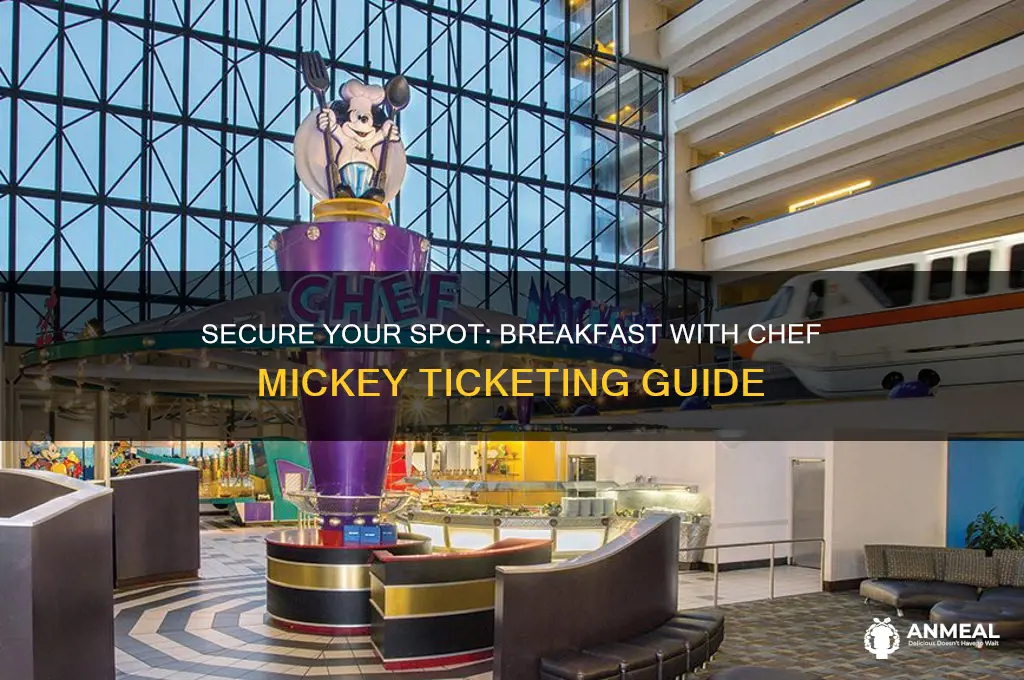 how to get tickets for breakfast with chef mickey