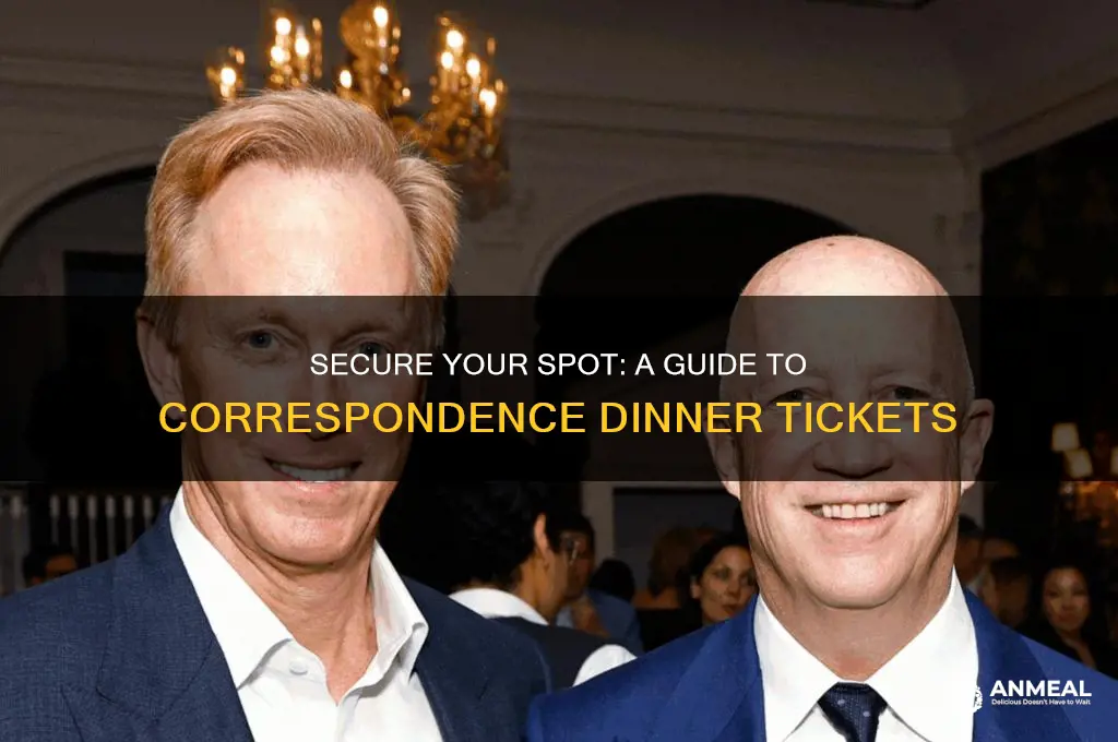 how to get tickets to the corispondiance dinner