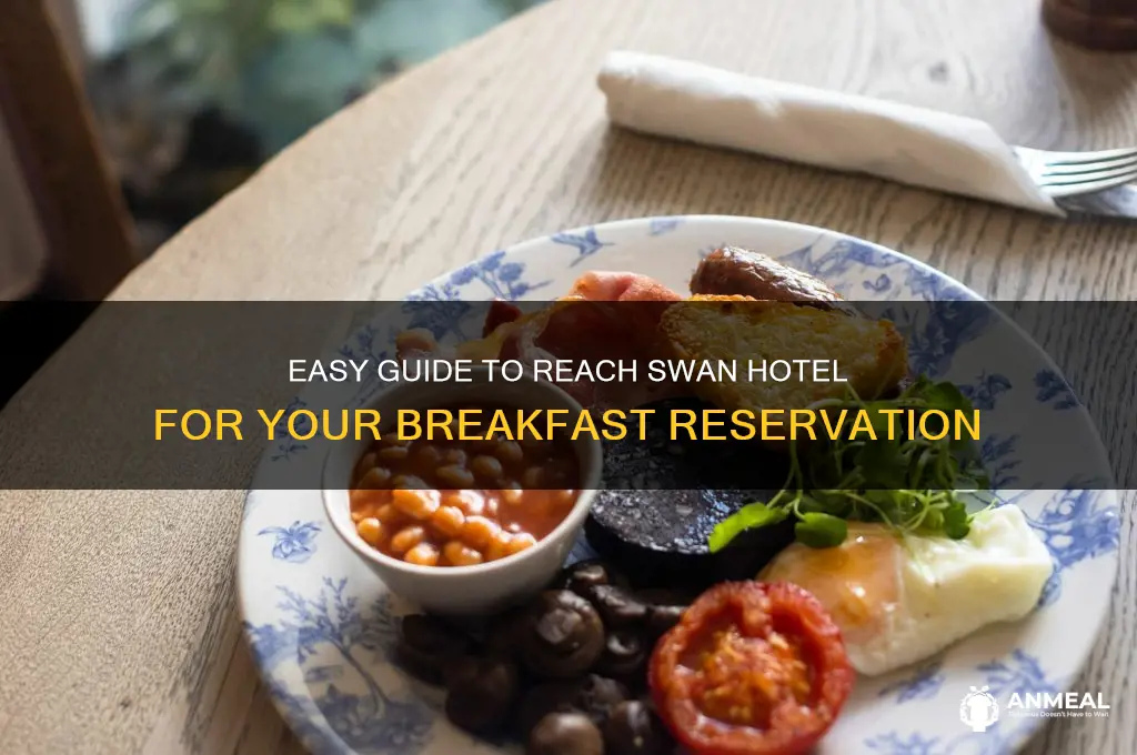 how to get to swan hotel for breakfast dining reservation