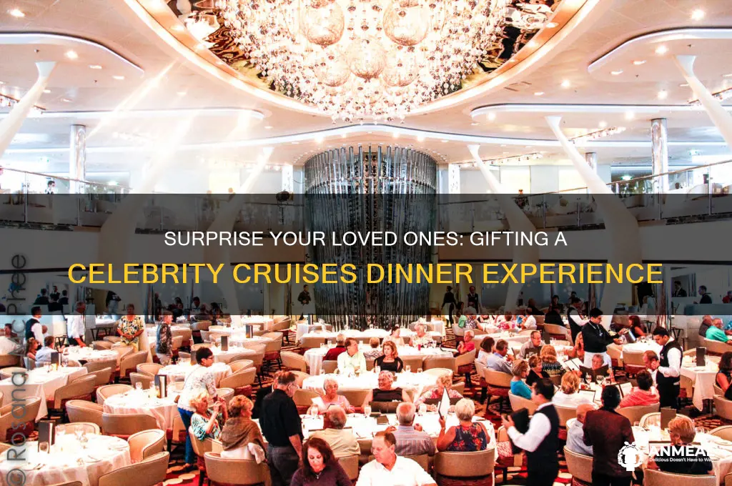 how to gift a dinner on celebrity cruises