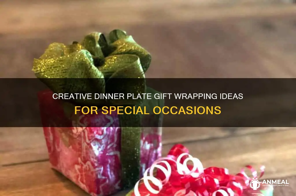 how to gift wrap dinner plates
