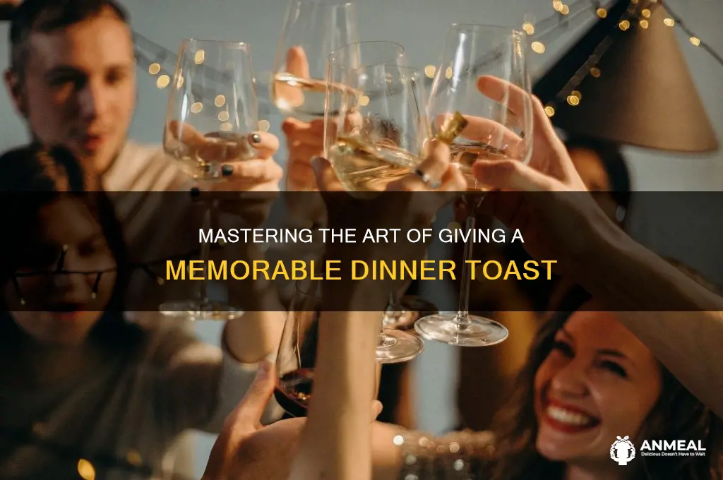 how to give a toast at a dinner