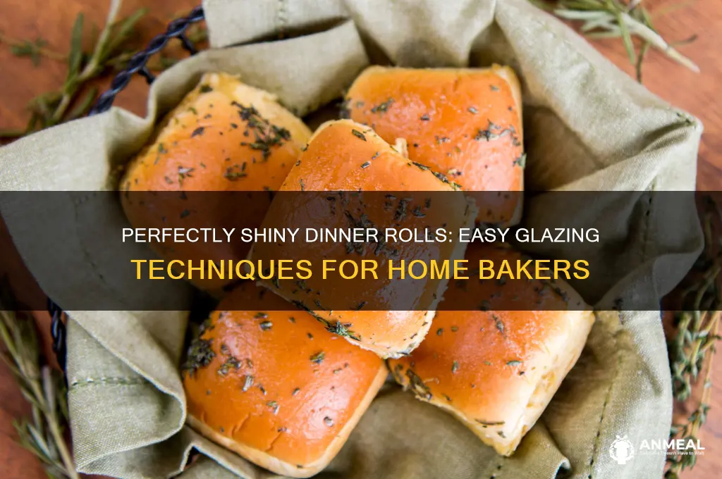 how to glaze dinner rolls