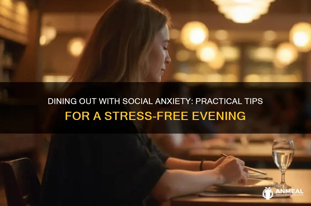 how to go out dinner with social anxiety