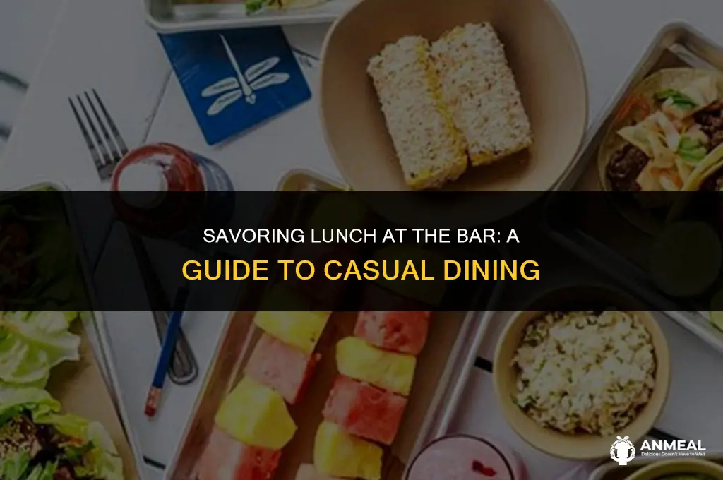 how to go to a bar for lunch