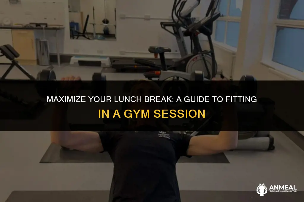 how to go to the gym at lunch
