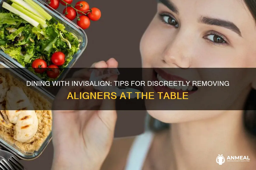 how to gracefully remove invisalign at dinner table