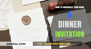 Saying No with Grace: How to Decline Dinner Invitations Tactfully