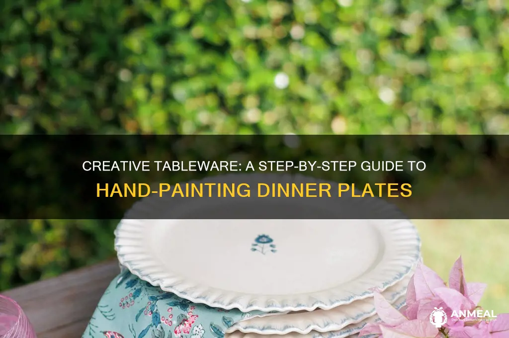 how to hand paint dinner plates