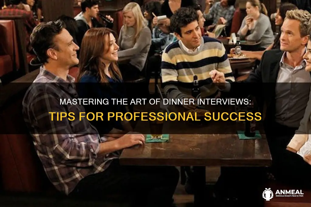how to handle a dinner interview