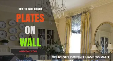 Creative Wall Display: Hanging Dinner Plates as Unique Decor