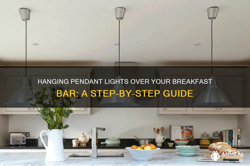 how to hang pendant lights over breakfast bar
