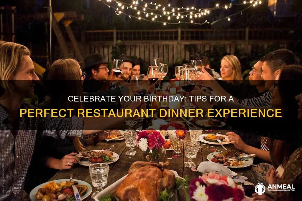 how to have a birthday dinner at a restaurant