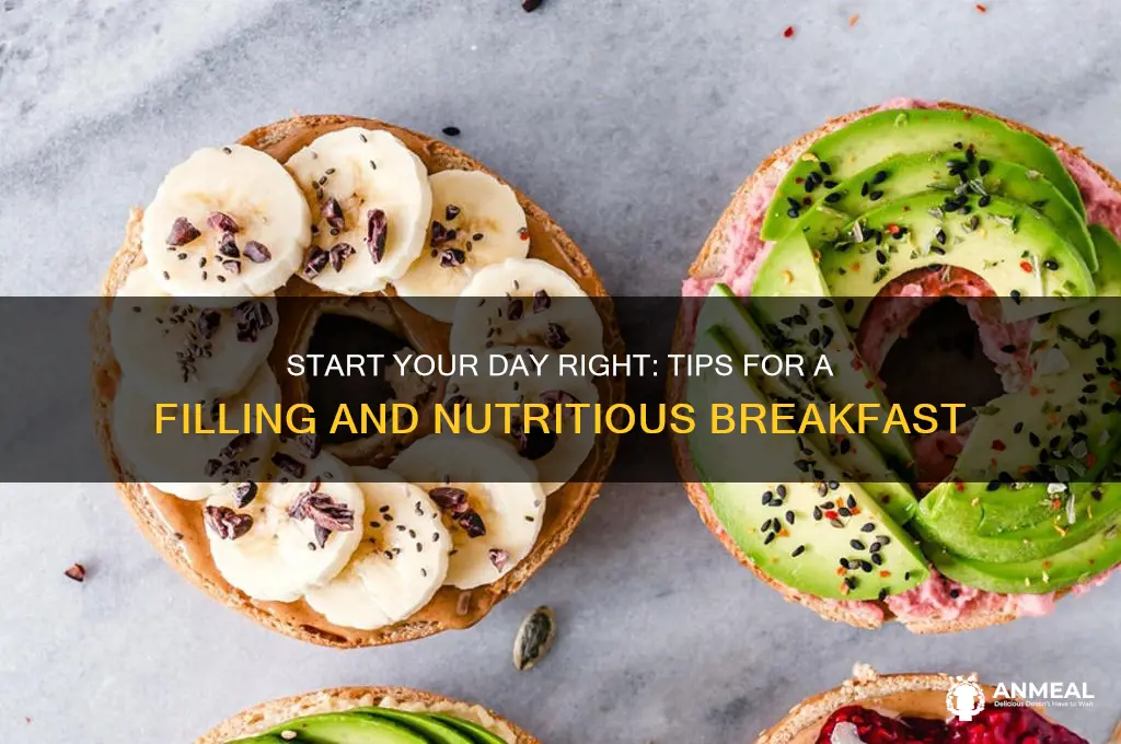 how to have a filling breakfast